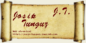 Josip Tunguz vizit kartica